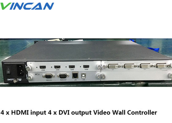 exposição ultra fina video do monitor de For Full HD LCD do controlador da parede de 4K HDMI