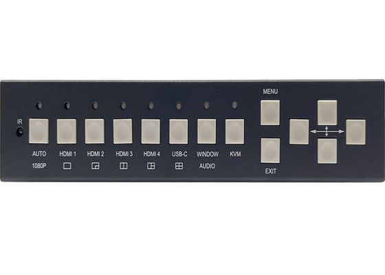 5x entradas e 2x saídas Switcher de vídeo UHD sem conexão com Multiview e controle KVM