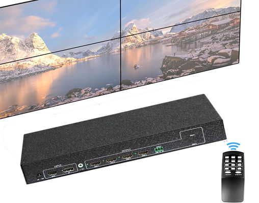 Controlador de parede de vídeo LCD 4K 30Hz 2x2 Multi Monitor Splicing Processor