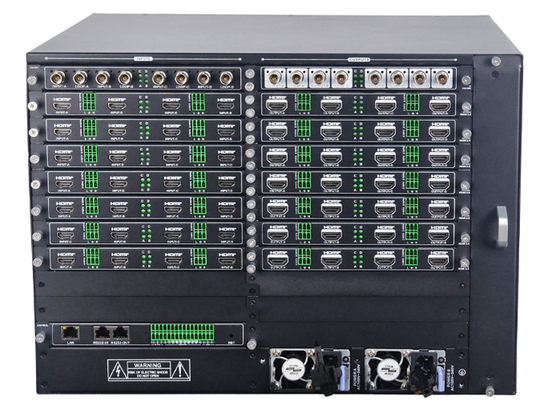 Processador de Vídeo Modular HDMI 40x40 com 4K60 4:4:4 e Exibição de 16 Janelas para Sistemas de Controle de Matriz de Videowall