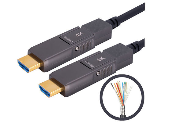 Tipo de cabo de fibra ótica ativo blindado D de 200CU 4k HDMI para datilografar D