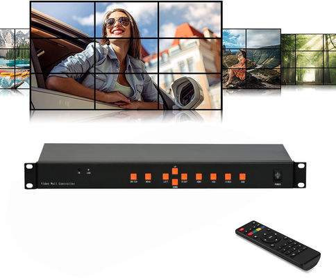 Controlador video 3x3 2x4 4x2 HDMI DVI VGA USB da parede de RS232 9CH LCD para uma emenda de 9 tevês