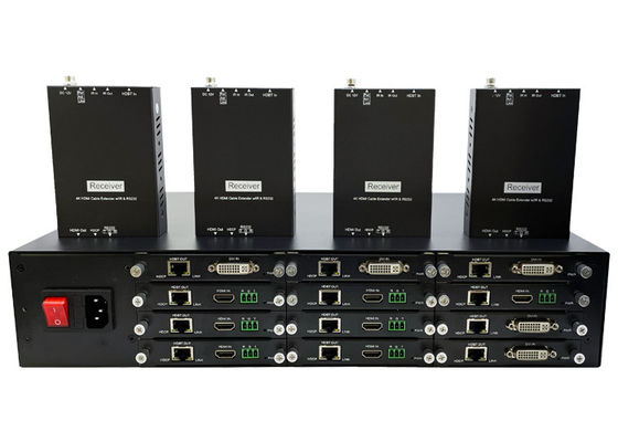 4k HDMI sobre o prolongamento Cat5 com entradas de 12X Hdmi e saídas de HDBaseT