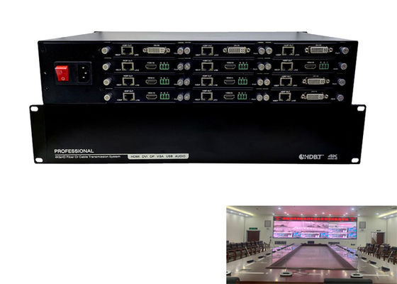 CAT5e/6/7 12 PoC IR duplo RS232 3D do divisor do prolongamento dos portos HDMI HDBaseT