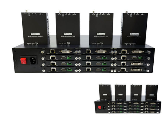 Do transmissor video do prolongamento de HDMI 4K HDBaseT conector fêmea com 12 portos