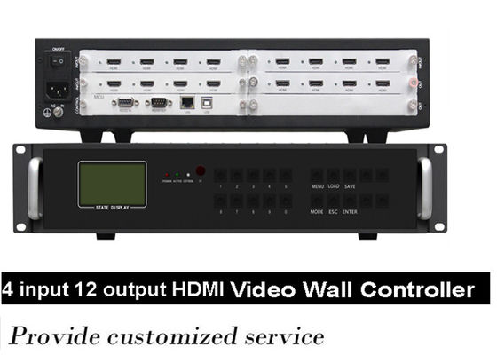 sistemas fêmeas video do controlador BNC da parede do LCD do multi formato de 2x2 1x2 3x3
