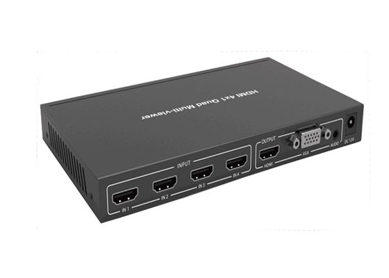 4 quadrilátero entrado Multiviewer de Hdmi 4K com saída 1XHDMI e saída 1XVGA