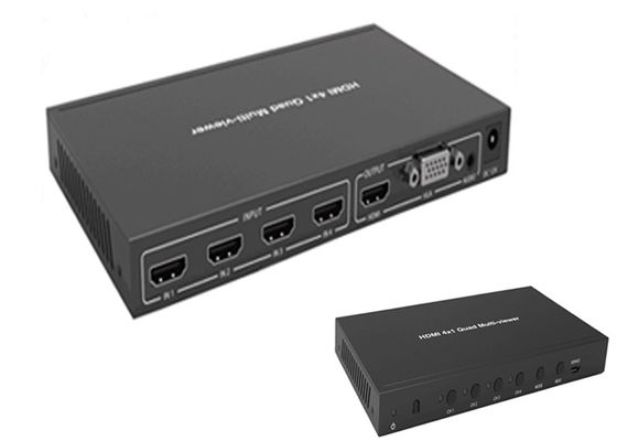 Quadrilátero completo Hdmi Multiviewer de 1080P 3D 4k 60hz 4x1 com função sem emenda do agulheiro