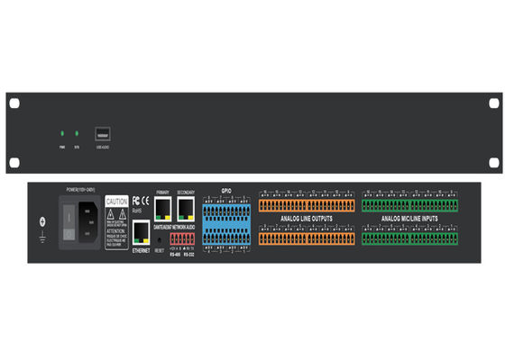 Faixa dinâmica 100dB Controlador de áudio Dante 7.9 X 5.9 X 2.2 Compatível com Windows/Mac
