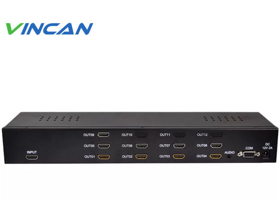 Processador de Video Wall 3x3 4K 60Hz com Fontes de Sinal VGA HDMI e Suporte a Controlador de Video Wall