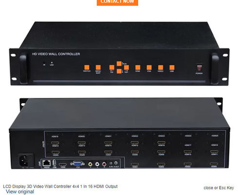 Controlo de parede de vídeo HDMI poderoso para operações da sala de controle