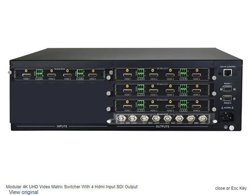 Comutador de matriz HDMI de alto desempenho - múltiplas entradas/saídas para uma operação suave e contínua