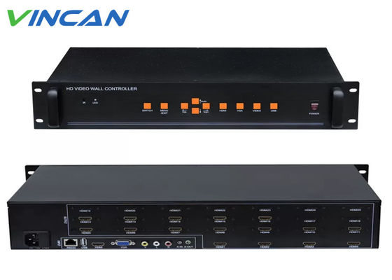 1920x1080 Display Resolução LCD Video Wall Controller 3x3 4x4