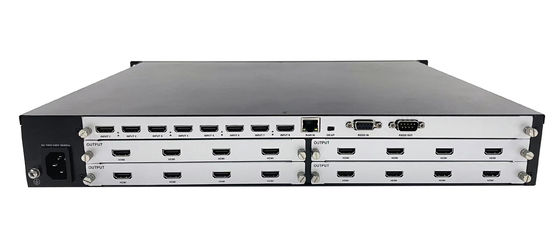 Controlador de parede de vídeo modular e processador de parede de vídeo com 3840x2160 60Hz, modo de controle IP e alimentação dupla