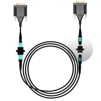 DVI de cabo de fibra MPO de alto desempenho até 4K 3480x2160 30Hz para transferência de dados superior