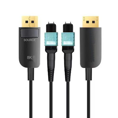 Cable HDMI de fibra óptica de transmissão de longa distância com conector de fibra MPO padrão