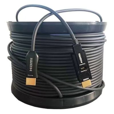 Suporte de resolução 4K para conectividade de longa distância por cabo de fibra óptica HDMI 2.0