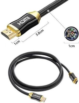 Cabo de fibra óptica HDMI cristalino - jogos e streaming sem lag