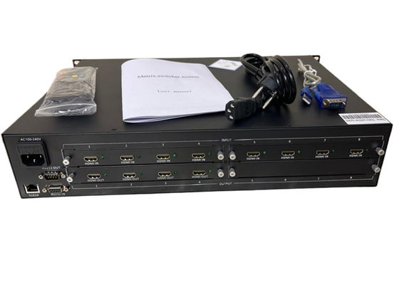 8 em 4 Out HDMI Matrix Switcher Gerenciar eficientemente vários dispositivos