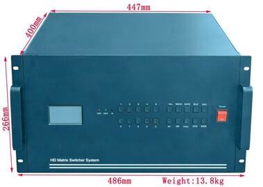 Comutador de Matriz de Vídeo facilmente acessível com largura de banda de 225 MHz e controle Ethernet