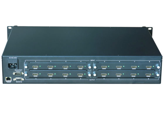 Ethernet Control Max Resolução 1080p Video Matrix Switcher 17,3 X 11,8 X 3,5 polegadas