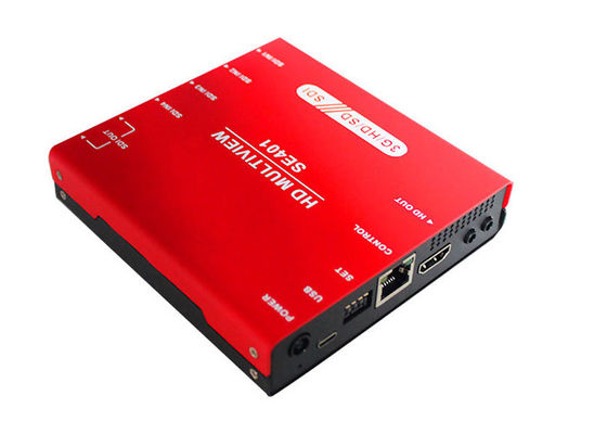 3G/HD/SD-SDI Quad Multiviewer e Switcher com Display de Audio Meter