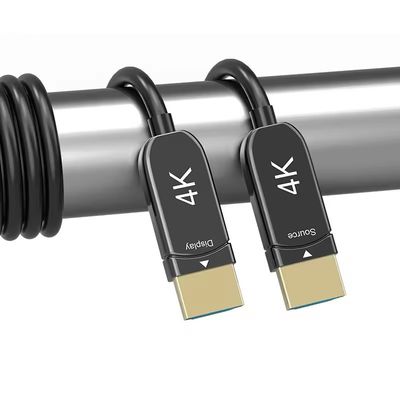 Cabo de fibra óptica HDMI de longa distância - até 100 m com perda de sinal zero