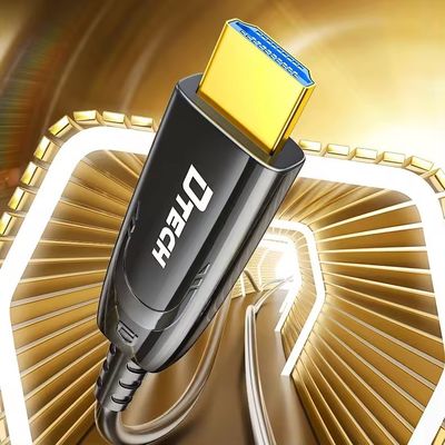 Cable de fibra óptica HDMI de alta velocidade 4K 60Hz, HDR, leve e durável