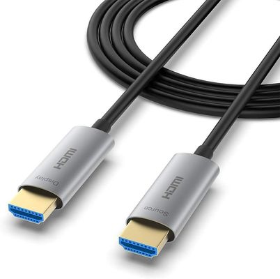 Cabo de fibra óptica profissional HDMI 1080P com HDCP V2.3 e taxas de atualização suportadas de 60Hz