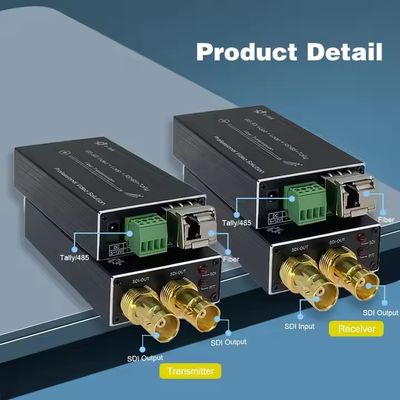 Extensor óptico SDI 12G para sinais de longa distância 4K sem perda