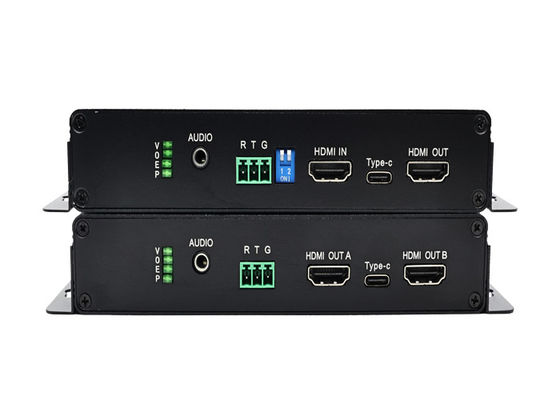 Extensor óptico HDMI 4K 60Hz com incorporação de áudio HDMI Extensor 4K através de fibra