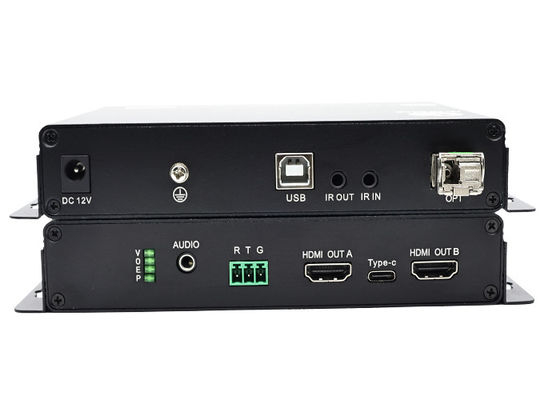 Extensor de fibra óptica HDMI 4K 60Hz até 20KM Transmissão sem perdas Transmissão de sinal de longa distância