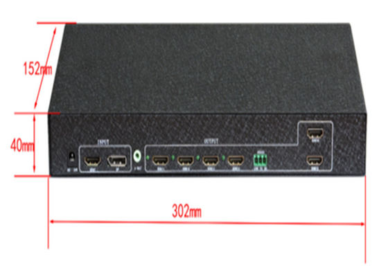 Controlador de parede de vídeo de 6 canais 2x3 3x2 com controle RS232 para 6 TV Splicing