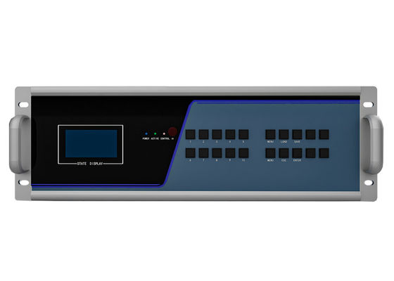 Potência redundante suportada 88 portas 3.5 U Fibra KVM Transmissor e Receptor Node KVM Fibra Matrix