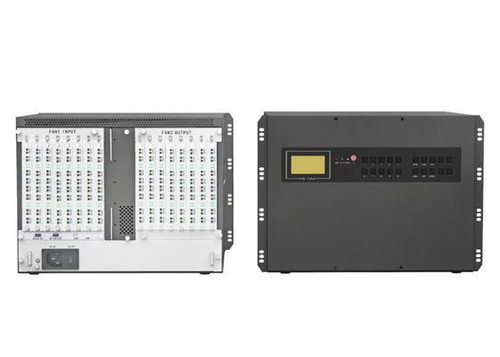 17 Slots Fibra Kvm Transmissor E Nodo Receptor Kvm Sobre Fibra Óptica
