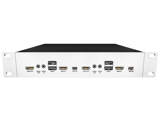 Nó de Transmissor/Receptor KVM Modular de Fibra com Saída 4K60 4:4:4, Compatível com SFP e Placa de Video Wall