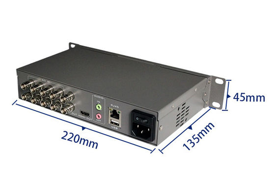 Sinal de saída HD-SDI HDMI Multiviewer Umidade de trabalho 20%-70%RH 1 conjunto de entrada de áudio XLR Perfeito