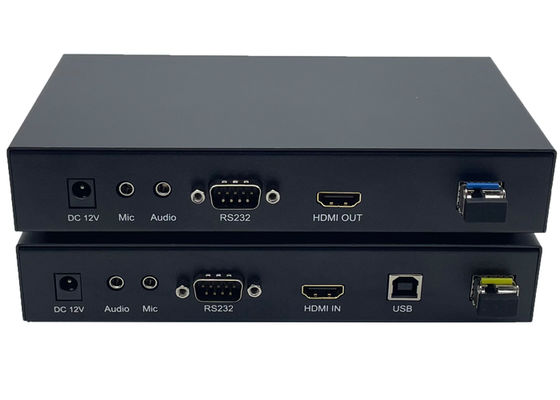 Kit extensor 4k HDMI e USB kvm sobre fibra óptica