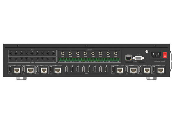 VINCAN 8x8 HDBaseT HDMI Matrix Switcher com Vídeo 4K60 4:4:4 e PoC para Instalações AV Profissionais