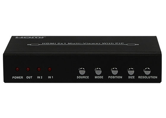 Tipo fêmea portos da SEMENTE HDMI 2x1 MultiViewer da C.C. 5V 1A do entrada/saída