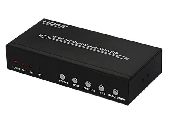 Tipo fêmea portos da SEMENTE HDMI 2x1 MultiViewer da C.C. 5V 1A do entrada/saída
