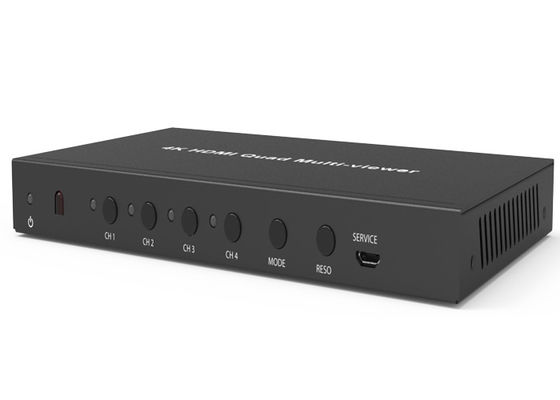Quadrilátero preto HDMI Multiviewer de HDCP 1,4 4K 4×1 com 4 entrada de x HDMI e 1 saída de x HDMI