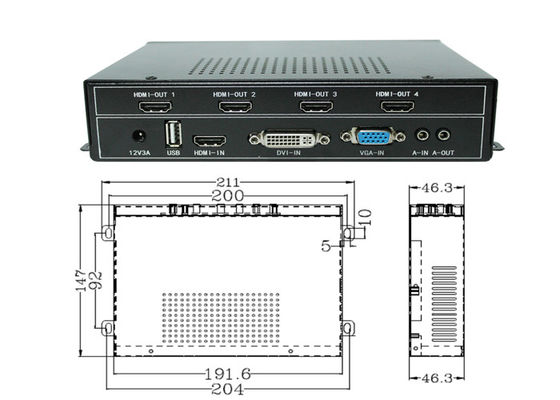 Controlador de parede de vídeo HDMI - Processador de exibição de tela múltipla com suporte a 4K Ultra HD
