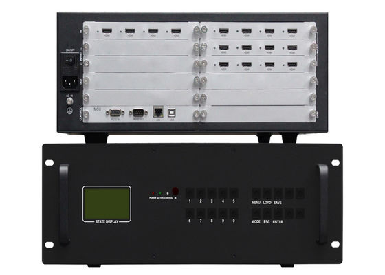 O controlador video de encaixotamento 2x2 4 da parede de HDMI 1080P 3.5U entrou a saída 12