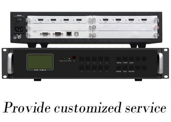 Controlador duplo video da matriz do poder do processador 4x4 da parede de WLHDVP HDMI