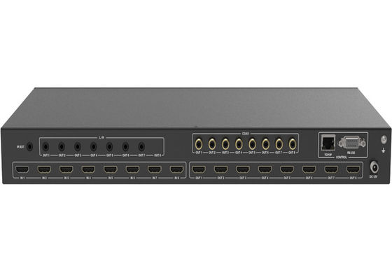 Agulheiro da matriz da função 18Gbps 8x8 HDMI do ARCO com cerco do metal
