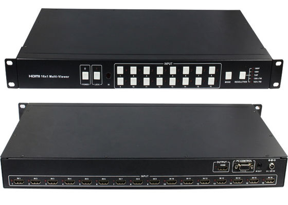 16 entrado 1 saída 16 portos HDMI Multiviewer com agulheiro sem emenda