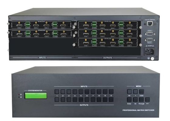 8-Ch 4k HDMI entrou o agulheiro video da matriz da saída de 16-Ch 4k Hdmi com fixado na parede