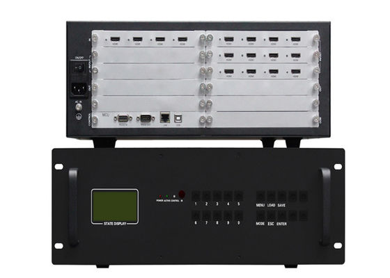 3.5U que encaixota o controlador video modular 3x4 da parede com fonte de alimentação dupla