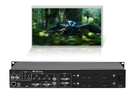 1HDMI 1 VGA 2 BNC entrou o processador da parede do diodo emissor de luz da saída de 2 DVI com a embalagem 1U